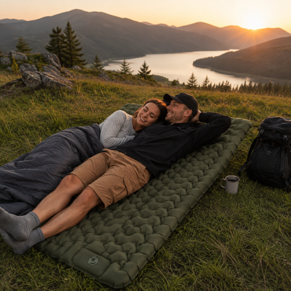 Outdoor-Schlafmatte mit integrierter Fußpumpe – Erholsamer Schlaf für jedes Abenteuer