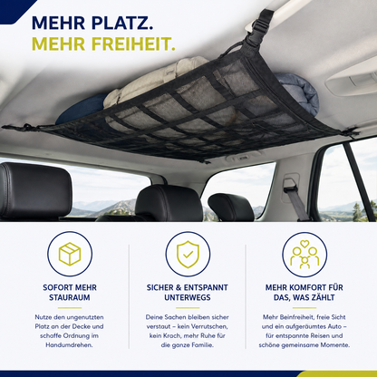 Auto-Decken-Gepäcknetz – Mehr Stauraum ohne Platzverlust